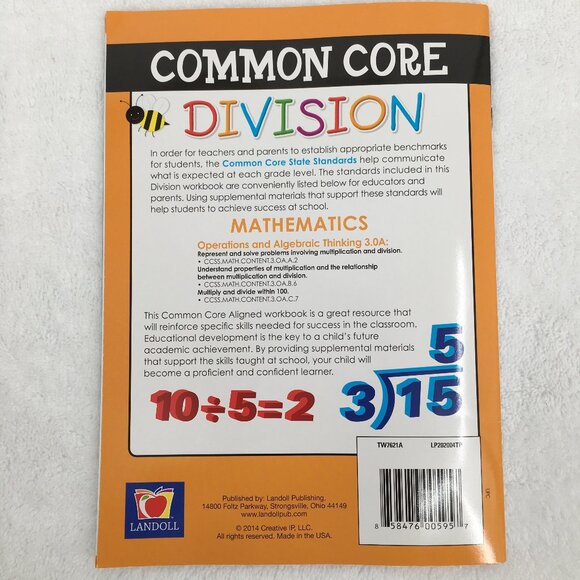 Common Core Education Books Third Grade Workbook & Test Prep Lot of 3 - Picture 3 of 7